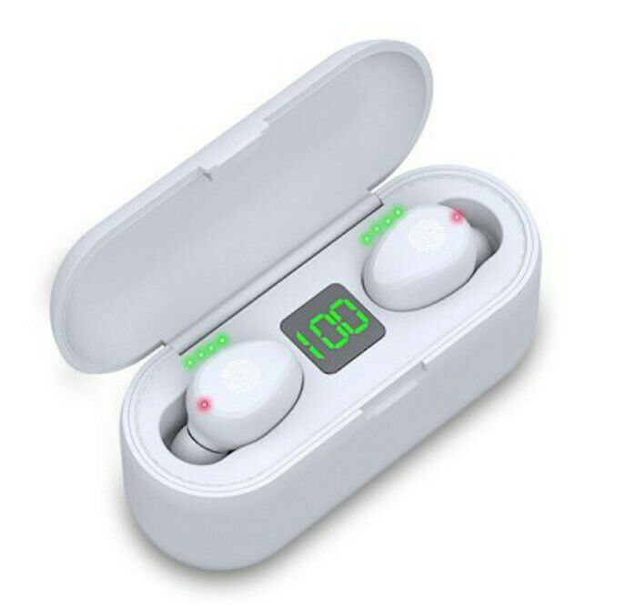 ELLENNE AURICOLARI CUFFIE BLUETOOTH 5.0 WIRELESS F9 TWS SPORT SENZA